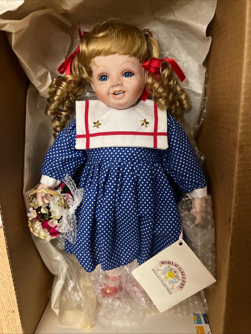 Limited Edition 194/1500 World Gallery Kay McKee Shelley Toddler Porcelain Doll